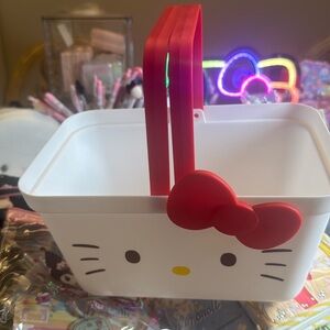Hello Kitty classic  Red and White basket NEW
